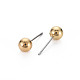 Boucles d'oreilles en forme de boule de perles en plastique ABS pour femmes EJEW-S213-01B-A01KC-RS-2