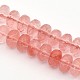 Cherry Quartz Glass Beads Strands G-E302-019B-8mm-1