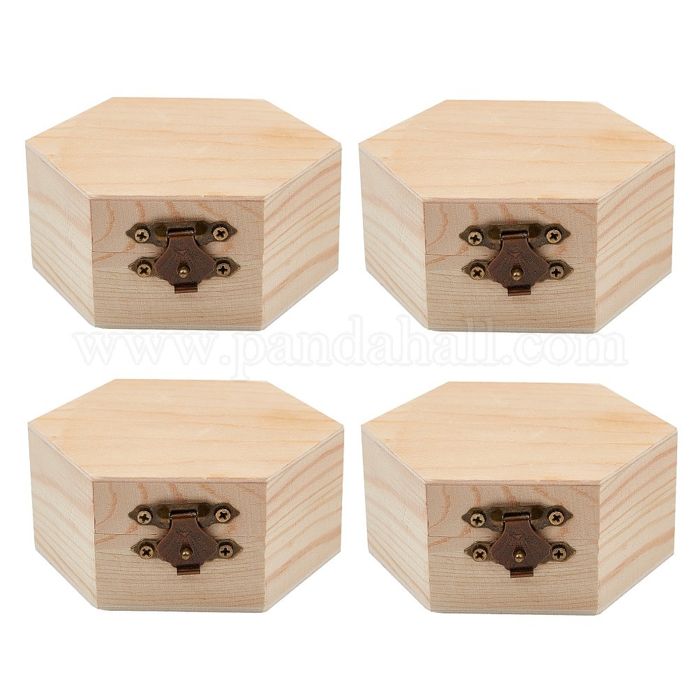 Wholesale Unfinished Pine Wood Jewelry Box
