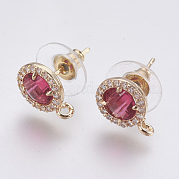 Серьги из граненого стекла GLAA-F084-B03