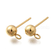 201 фурнитура для сережек-гвоздиков из нержавеющей стали STAS-R156-01G-06