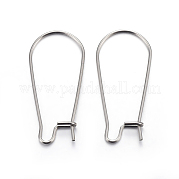 Фурнитура для сережек-колец из нержавеющей стали 304 STAS-P223-01P-02