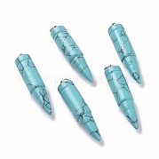 Синтетические бирюзовые остроконечные подвески G-D850-12