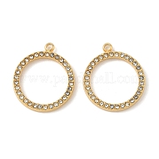Подвески из нержавеющей стали 304 со стразами STAS-U057-22G