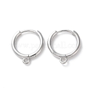 Фурнитура для сережек Huggie Hoop из латуни KK-S405-02P