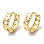Серьги-кольца из латуни EJEW-M236-01H-G