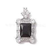 Латунные микро проложить кубического циркония подвески FIND-C047-10P-01