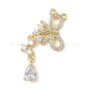 Латунные микро проложить кубического циркония подвески KK-L239-027G