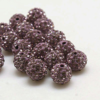 Бусины с класс А стразами&nbsp;RB-B027-18