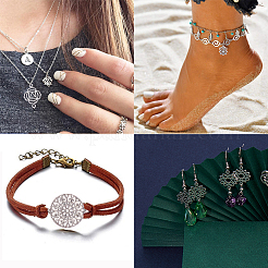 Чакра тибетский стиль сплав звенья TIBE-SC0001-08AS-FF