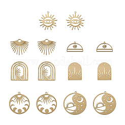 14шт 7 стильные латунные подвески&nbsp;KK-PJ0001-26