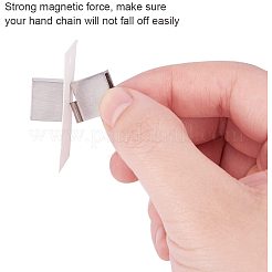 Застежки браслета из матовой нержавеющей стали 304 с магнитным креплением STAS-PH0018-11-WH