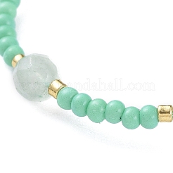 Регулируемые плетеные браслеты из бисера&nbsp;BJEW-JB04902-01