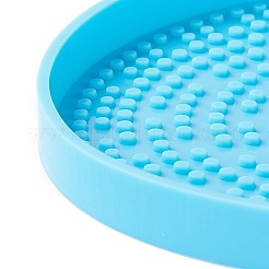 Плоская круглая чашка с узором в горошек силиконовые Молды&nbsp;LS-DIY-M039-04