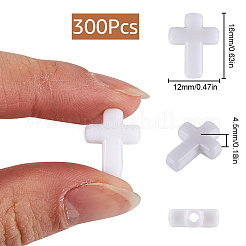 300 Stück undurchsichtige Acrylperlen&nbsp;MACR-SC0001-16B