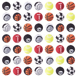 Бусины из полимерной глины ручной работы 8 шарик&nbsp;CLAY-TA0001-84A