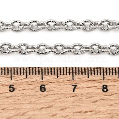Collane a catena con trama in acciaio inossidabile 304&nbsp;NJEW-Z114-01P