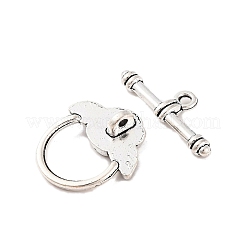 チベット風マンテル  鉛フリー及びカドミウムフリー  アンティークシルバー  花：18x19mm  バー：4x24mm  穴：2mm&nbsp;LF0026Y