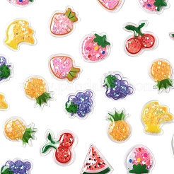 28 шт. 7 стиля прозрачных пластиковых кабошонов из ПВХ PVC-FS0001-04