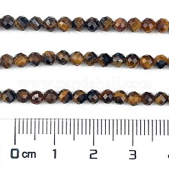 Природных тигровый глаз бисер нитей G-C127-A06-06