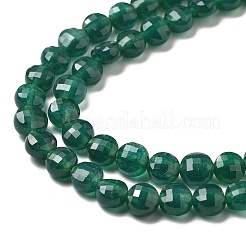 Природные окрашенные белого нефрита нитей бисера G-C179-A6mm-07