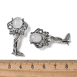 Подвески из натурального кварца и латуни ангел&nbsp;KK-D361-02AS-18