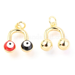 Латунь эмаль подвески&nbsp;KK-Y001-01A-G