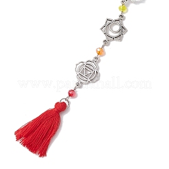 Colgante decorativo de aleación de chakras&nbsp;HJEW-JM02356