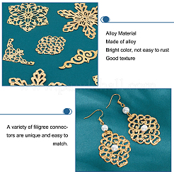 5 стиль железные филигранные соединительные звенья IFIN-PH0001-95