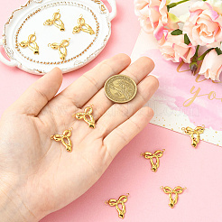 10 шт. подвески-бантики из нержавеющей стали 304 STAS-SC0010-53