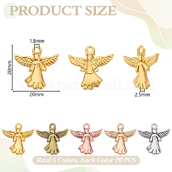 100 шт. 5 цвета подвески из сплава в тибетском стиле&nbsp;FIND-GA0008-17