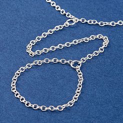 Bracelets à anneaux en chaîne de câble en laiton pour femmes&nbsp;BJEW-L690-01S