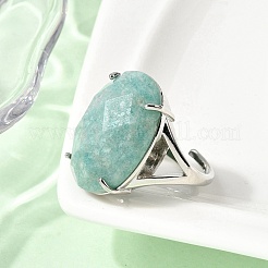 Натуральные кольца амазонитовых пальцев&nbsp;RJEW-C154-01K