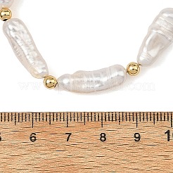 Collane con perle di perle keshi naturali barocche&nbsp;NJEW-JN06606
