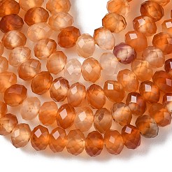 Натуральные полосатые агатовые бусы G-D344-A34-03