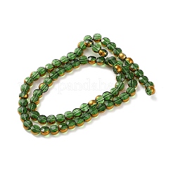 Стеклянные бусины с гальваническим покрытием &nbsp;EGLA-A040-01D