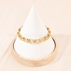 Браслеты-цепочки из нержавеющей стали 304 для женщин&nbsp;BJEW-H207-01E-G