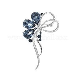 Spilla con strass in lega con fiocco per vestiti con zaino&nbsp;PW-WGA8CB2-01