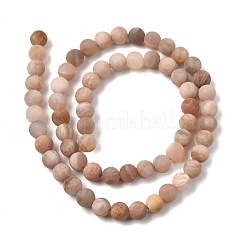 Natürliche sunstone Perlen Stränge&nbsp;G-J372-05-6mm-A