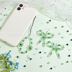 500шт 5 цвета нитей стеклянных бусин EGLA-PH0001-28A