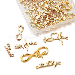 Сплавные соединители бесконечности в тибетском стиле PALLOY-TA0001-93G-RS