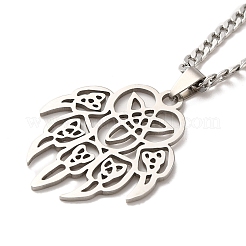 Некорневая подвеска из нержавеющей стали 201 с ирландским узлом&nbsp;LS-NJEW-D066-01P