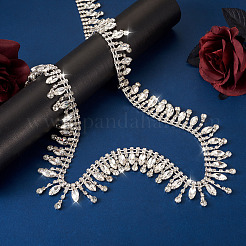 Железная цепочка со стразами и кристаллами CH-CW0001-02