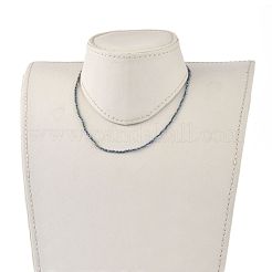 Collane di perline di vetro rondelle sfaccettate&nbsp;NJEW-JN03004-02