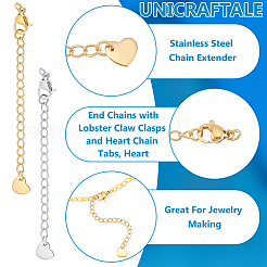 20 шт. 2-х цветный удлинитель цепи из нержавеющей стали 304 STAS-UN0060-86