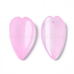 Прозрачный лак окрашенные стеклянные подвески GGLA-S054-013E-01