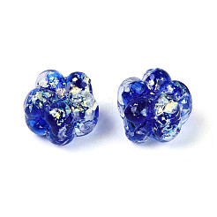 Нити из фольгированных бусин лэмпворк ручной работы&nbsp;FOIL-T008-06D