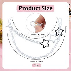 Акриловая звезда подвеска железная цепочка сумка декоративные цепи&nbsp;HJEW-OC00301