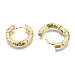 Латунные английском замке Серьги-кольца X-KK-S356-347B-NF