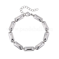 Bracelets à maillons ovales en acier inoxydable 304 pour hommes&nbsp;WGEFEC8-01
